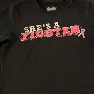She’s a fighter under armour dry fit shirt
